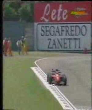 The Ferrari from 94 driven by Gerhard Berger during the awfull weekend at Imola. Wonderfull sound!!!