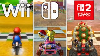 Evolution of Moo Moo Meadows in Mario Kart (2008-2025)