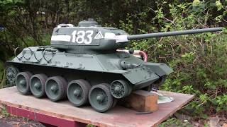 Armortek 1/6th scale RC T34/85 project video #28 (Turret markings)