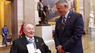 WWII Veteran Bob Ross Receives Congressional Gold Medal