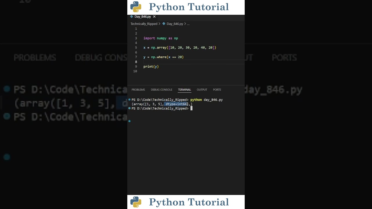 Numpy Where Trick to Get Every Index of a Value | Python Tutorial