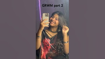 GRWM for dandiya night (part2) #dhanvivlogs #dancemasti #grwm