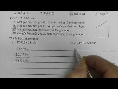 Video Toán lớp 4 kiểm tra giữa học kì I - YouTube