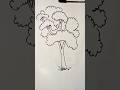 A tree art from letter "V"!!🤗 #art #drawing #tree #shorts #youtubeshorts #asmr #viral #ytshorts