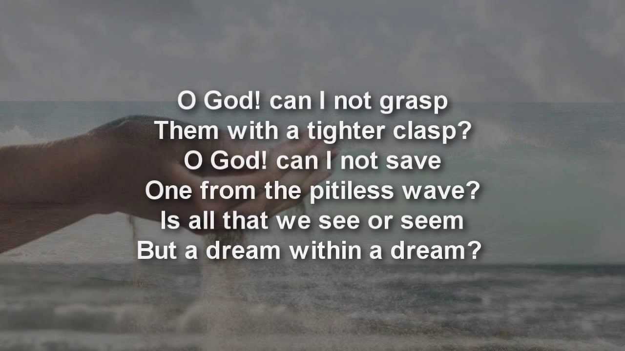 Edgar Allan Poe A Dream Within A Dream Poem With Text Youtube