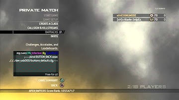Hosting buttons_default.cfg INFECTION LOBBY on 1.14 MW2!!! (PS3)