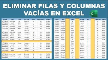 Cómo ELIMINAR Filas y Columnas VACÍAS de FORMA CORRECTA en Excel