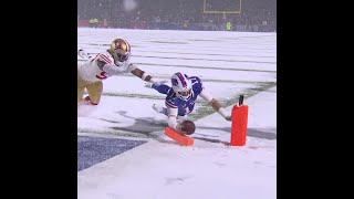 Celebrity Josh Allen with a spectacular catch for a 0-yard Gain vs. San Francisco 49ers Net Worth