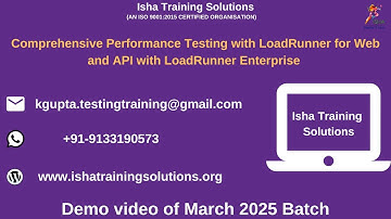 LoadRunner for Web and API  Demo on 10th March 2025.WhatsApp us at +91-9133190573 to enroll.