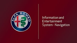 Information and Entertainment System - Navigation | How To | 2021 Alfa Romeo Giulia