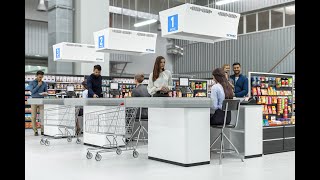 Ortner Protection modules for checkout zones and reception zones