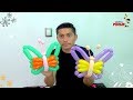 Como hacer una mariposa con 3 globos globoflexia #217