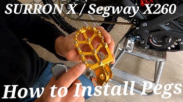How to replace pegs on Surron X / Segway X260