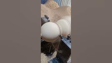 CNC wood turning lathe for big columns