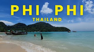 Phi Phi islands Thailand  Walking tour 4k May 2024