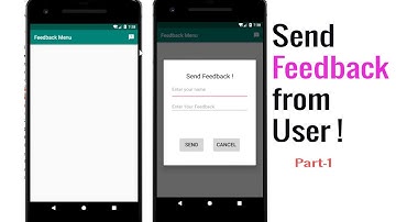 Feedback menu item with custom alert dialog (part 1) | Android Bangla Tutorial