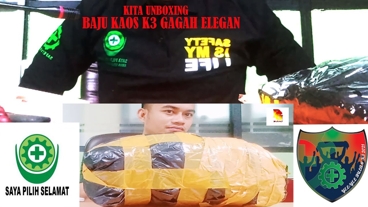 unboxing baju kaos keren lengan  panjang dari shopee baju pekerja safety k3