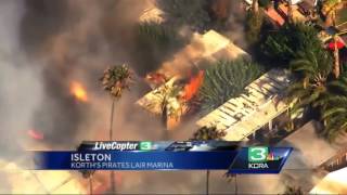 Brush fire in Delta destroys 7 structures, damages 6