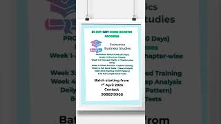 Contact for CUET ONLINE CRASH COURSE..
