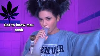 BIG BONG SMOKE SESH 💨 | smoking a JOINT in a Bong ?! MADNESS