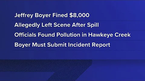 Iowa DNR fining man responsible for Burlington fertilizer spill