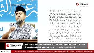 LIVE Pentingnya Mengamalkan Ilmu dan Ancaman bagi yang Enggan - Ustadz Abdullah Zaen, Lc. M.A.