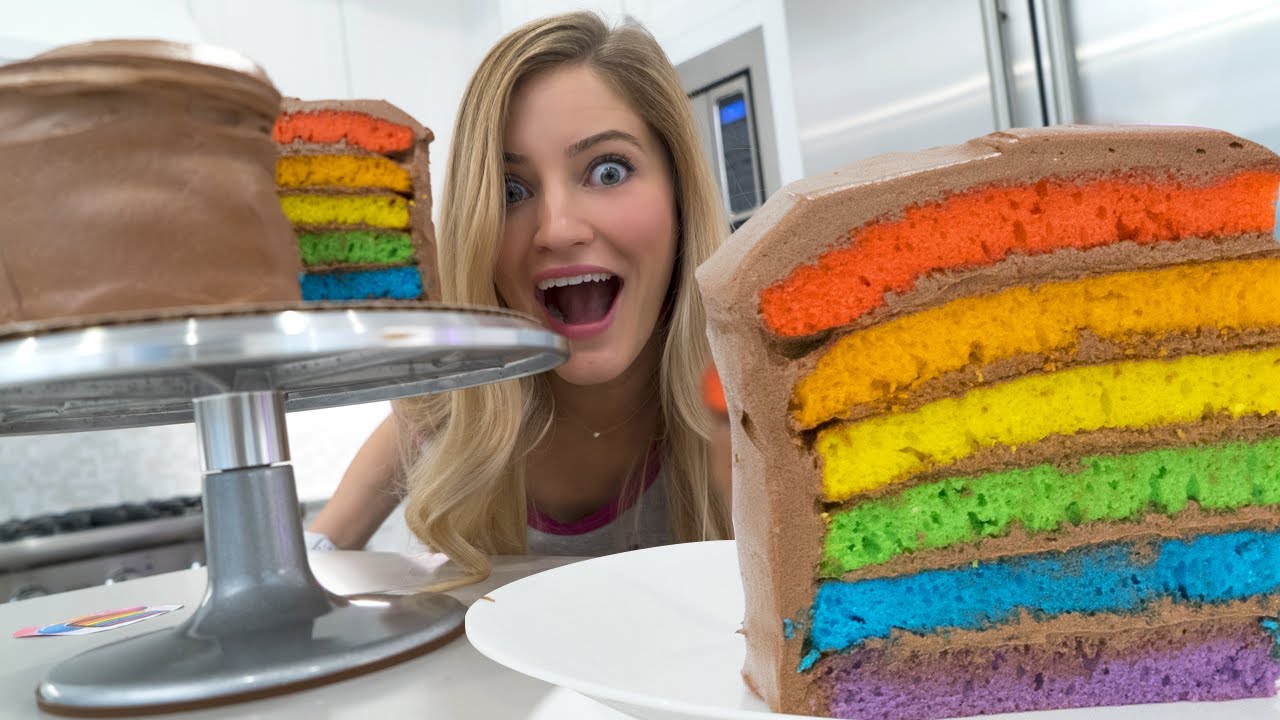 🌈 How to make a Rainbow Cake!