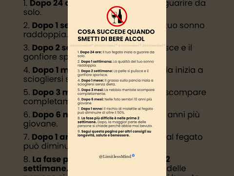 Video Cosa succede quando smetti di bere alcol