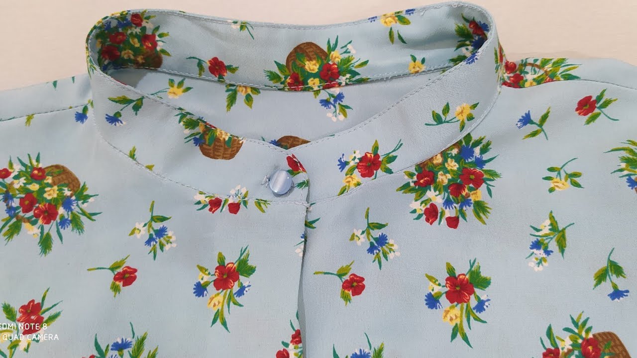 تفصيل ✂️وخياطة📏شوميز بكول افسيي col  ,officier مع شرح سهل للمبتدئات👌