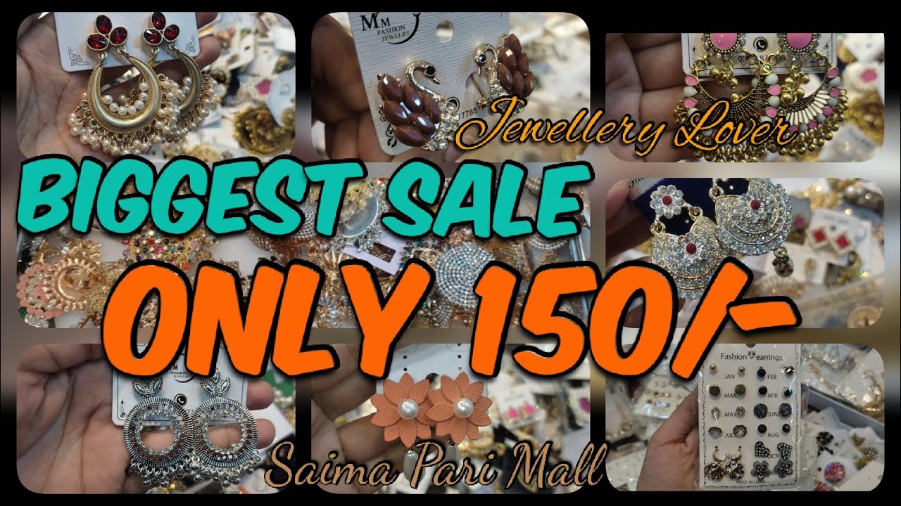 Jewellery Lovers Only 150/-  Sale at Saima Pari Mall Karachi | Biggest Sale |