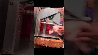 Amazing chicken meat cutting in machine! full video link(@robinskvlog #shorts #short #viral
