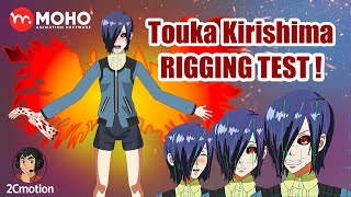 Ghoul Mode: ON 💀🔥 | Rigging & Animating Touka in Moho Studio