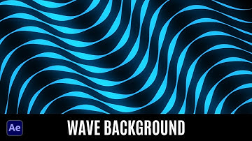 Abstract Wave Background After Effects Tutorial - No Plugins