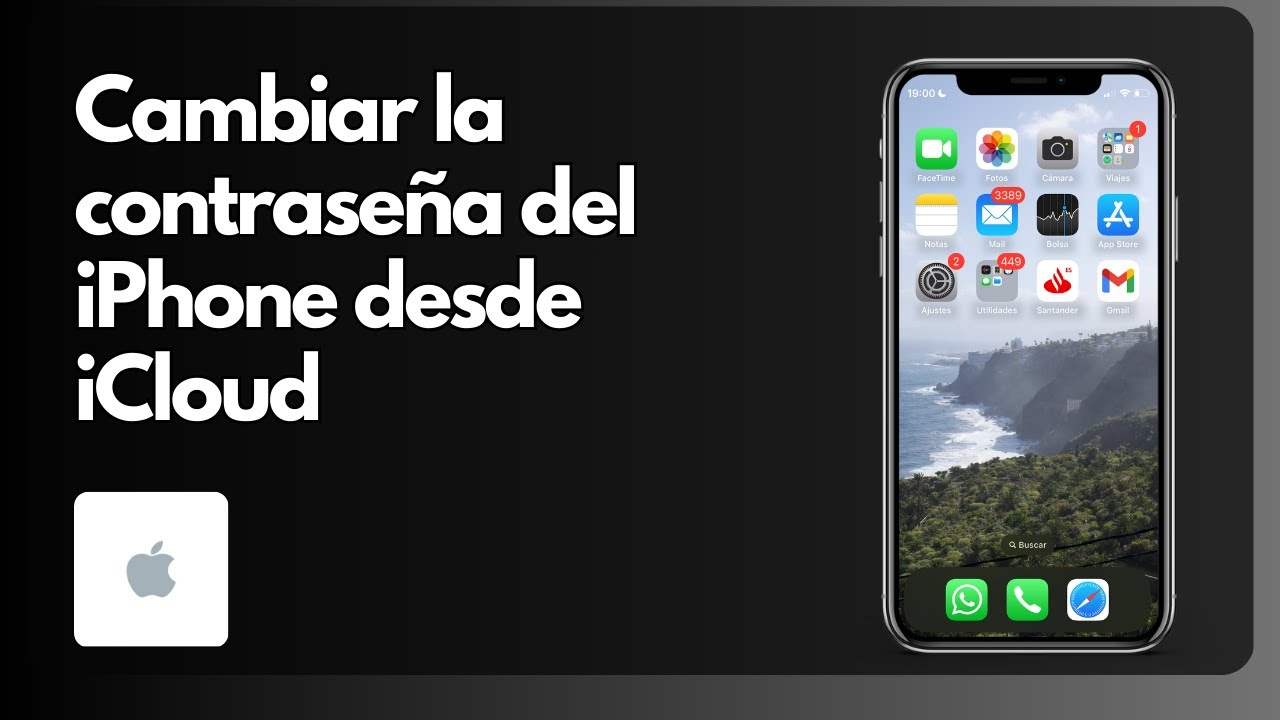 Cómo cambiar la contraseña del iPhone desde iCloud YouTube