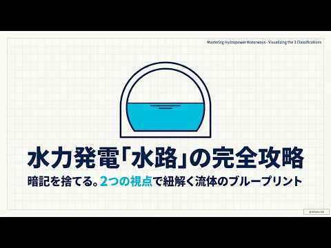 水力発電の水路は『2つの問い』で即仕分け：開きょ・無圧・圧力トンネル