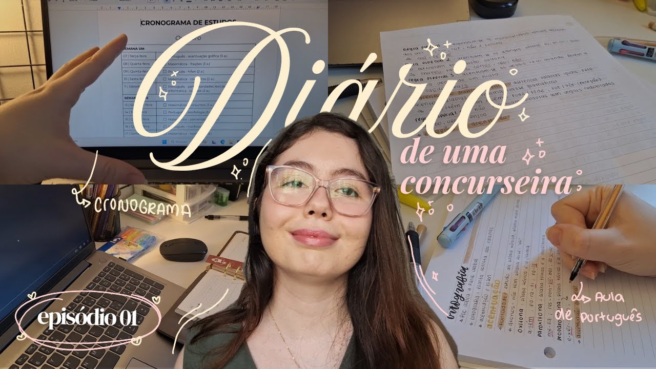 📸 𝚍𝚒𝚊𝚛𝚒𝚘 𝚍𝚎 𝚞𝚖𝚊 𝚌𝚘𝚗𝚌𝚞𝚛𝚜𝚎𝚒𝚛𝚊 | montando um cronograma, estudos e conversa