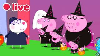 🔴 LIVE: Peppa Pig at HALLOWEEN! 👻 Peppa & Baby Evie’s Spookiest Adventures 🎃  4K