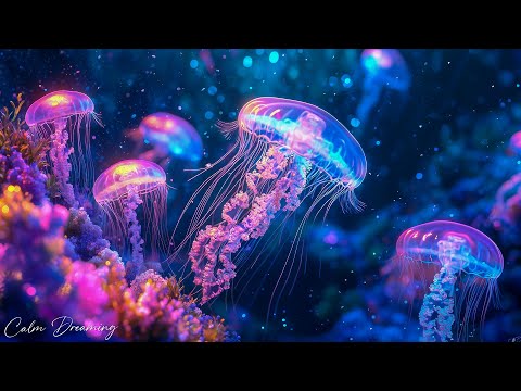 Calming Jellyfish Aquarium ~ Meditation Music for Sleep &amp; Sleeping, Stress Relief &amp; Massage #12