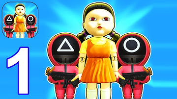 Squid Games - 456 Survival - Gameplay Walkthrough Part 1 All Levels 1 - 9 (Android,iOS)