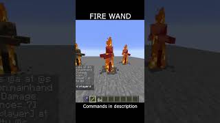 How To Make A Fire Wand In Vanilla Minecraft! Command Block Tutorial  #minecraft #minecraftshorts
