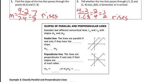 Algebra 2 - 2.2 Notes Video