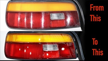 How to Restore Badly Scratched & Oxidised Car Tail Lights