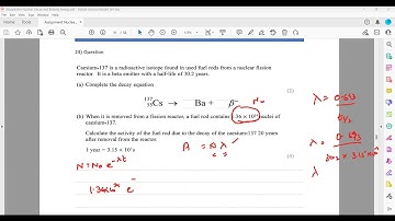 Nuclear Physics Question 23 A2 Physics Unit 5 Lecture 4 part k