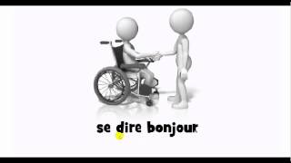French pronunciation = se dire bonjour
