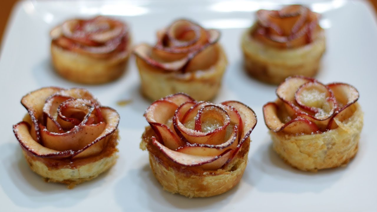 Apple Roses | How To Make Puff Pastry Apple Roses