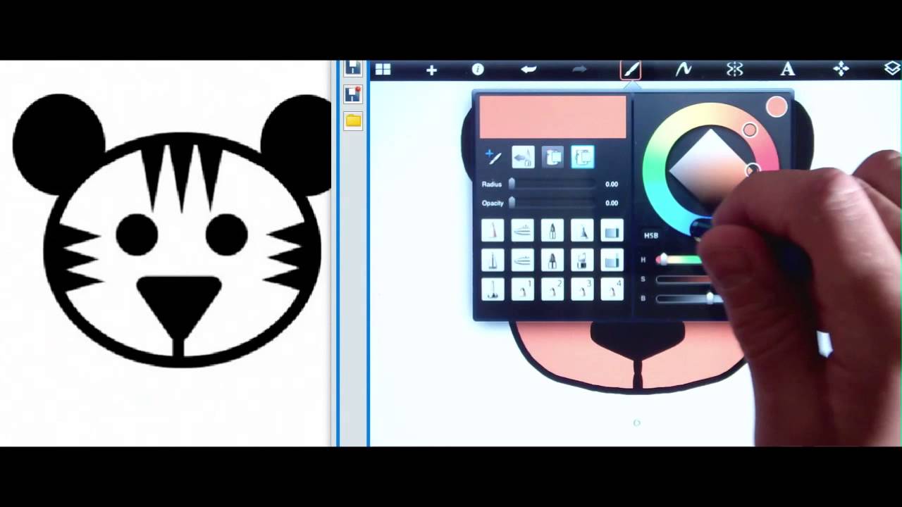 Animal Faces with Symmetry on SketchBook Express for iPad YouTube