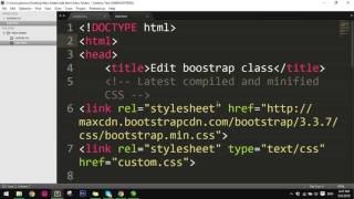 Bootstrap 3 | How to override class in bootstrap with css style [easy to do 2016]
