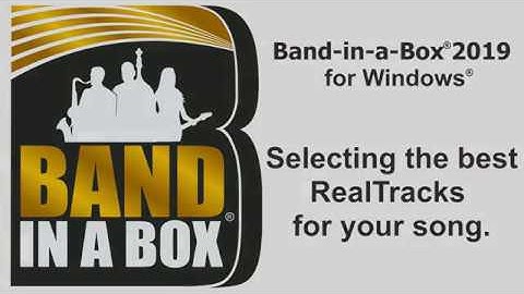 Band-in-a-Box® for Windows: Selecting the Best RealTracks for your Song