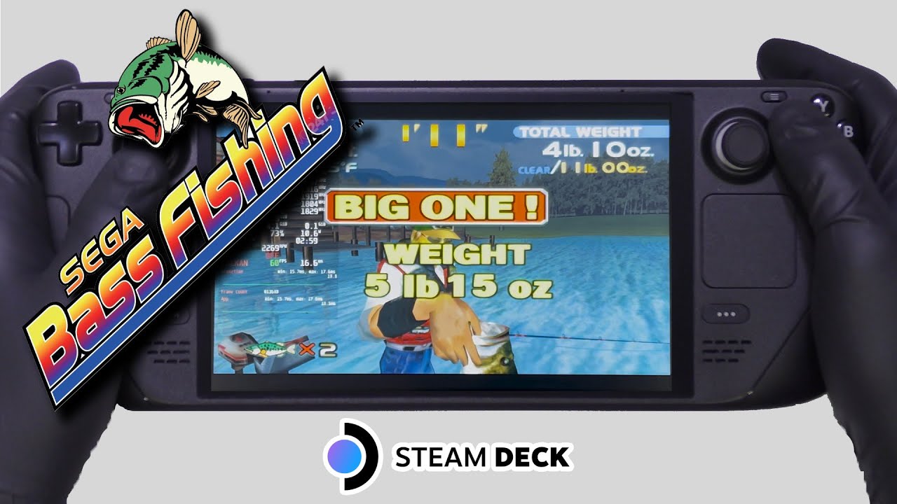 Steam Deck Gameplay, Sega Bass Fishing