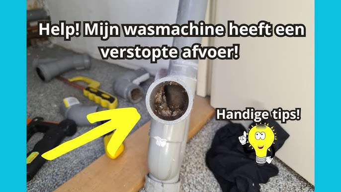 verstopte leiding wasmachine